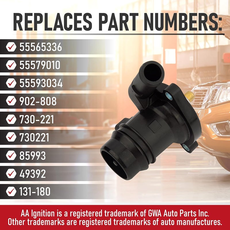 AA Ignition ترموستات سائل التبريد مع حساس - متوافق مع بويك وشيفروليه 1.4 لتر - 2011-2021 - إنكور، كروز، كروز ليمتد، سونيك، تراكسي - Image 3